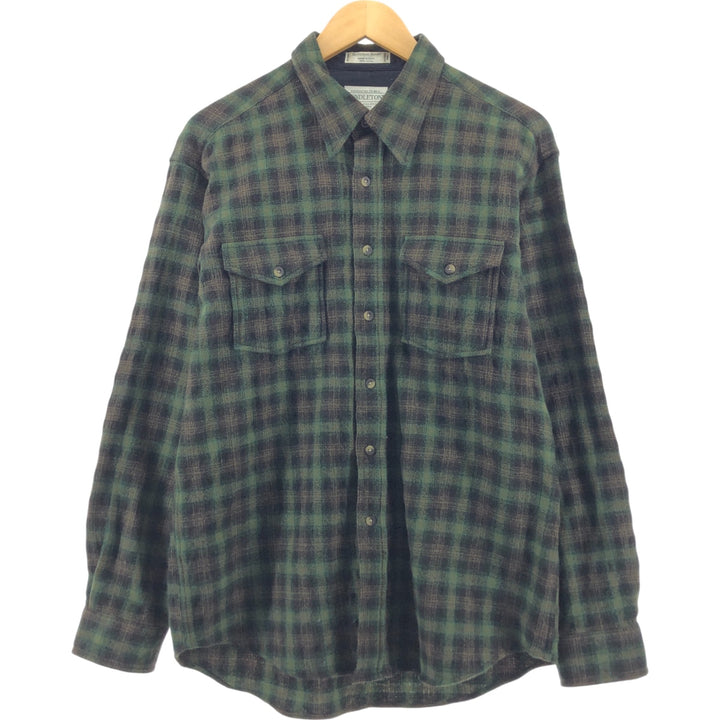 Pendleton Tartan Check Wool Shirt, Men's Size L / eaa505773