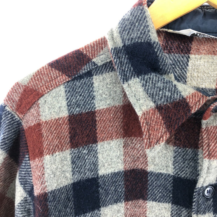 70'S WOOLRICH Check Pattern Wool Shirt Men's XL Vintage /eaa505778