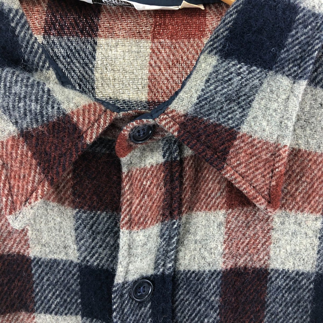 70'S WOOLRICH Check Pattern Wool Shirt Men's XL Vintage /eaa505778