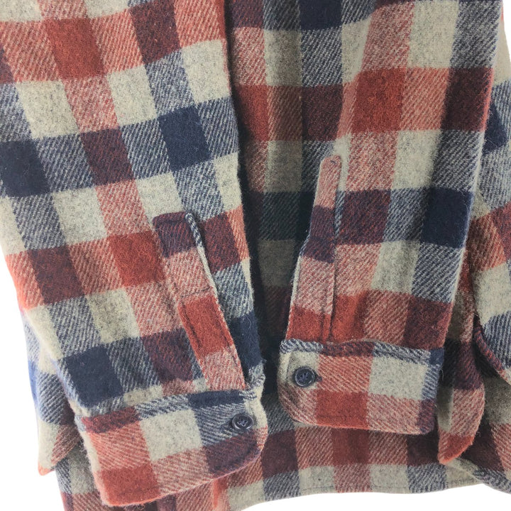 70'S WOOLRICH Check Pattern Wool Shirt Men's XL Vintage /eaa505778