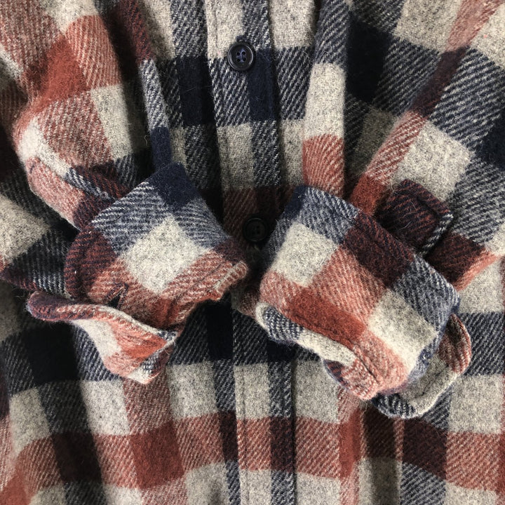 70'S WOOLRICH Check Pattern Wool Shirt Men's XL Vintage /eaa505778