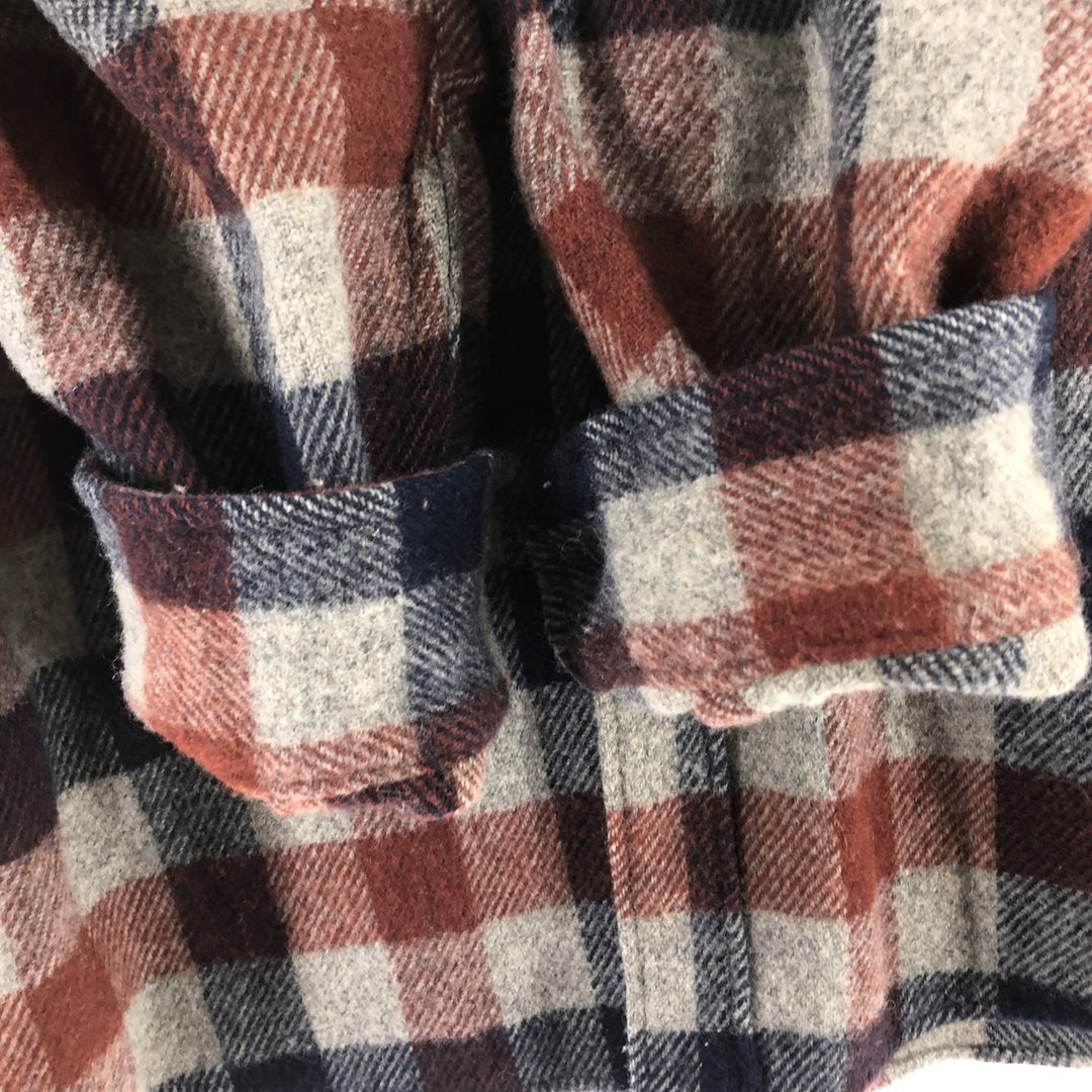 70'S WOOLRICH Check Pattern Wool Shirt Men's XL Vintage /eaa505778