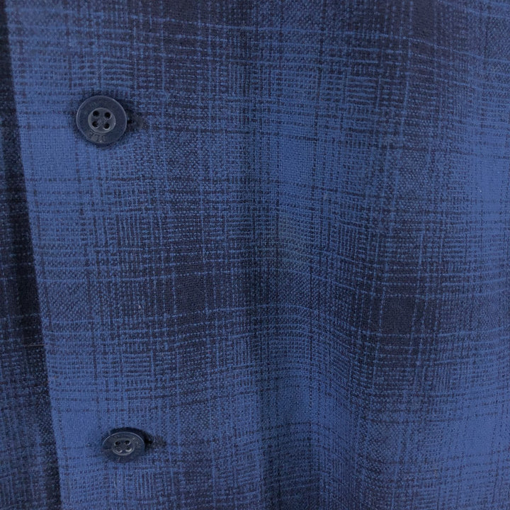 Pendleton Ombre Check Board Shirt, Open Collar, Wool Box Shirt, Men's M Size / eaa505782