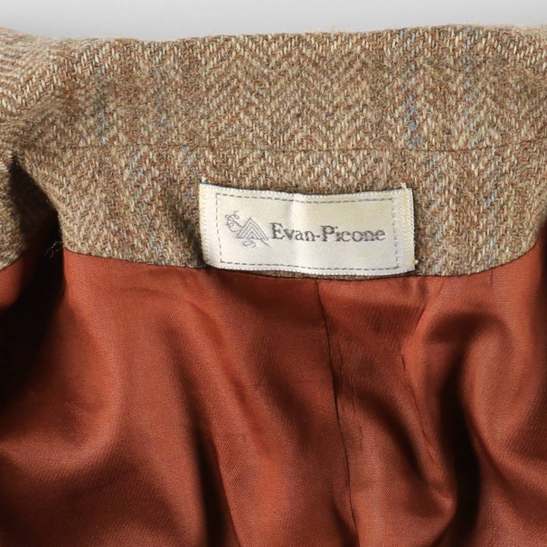 ~90'S Evan-Picone Check Pattern Wool Tailored Jacket Made in USA Women's S Size Vintage /eaa505812