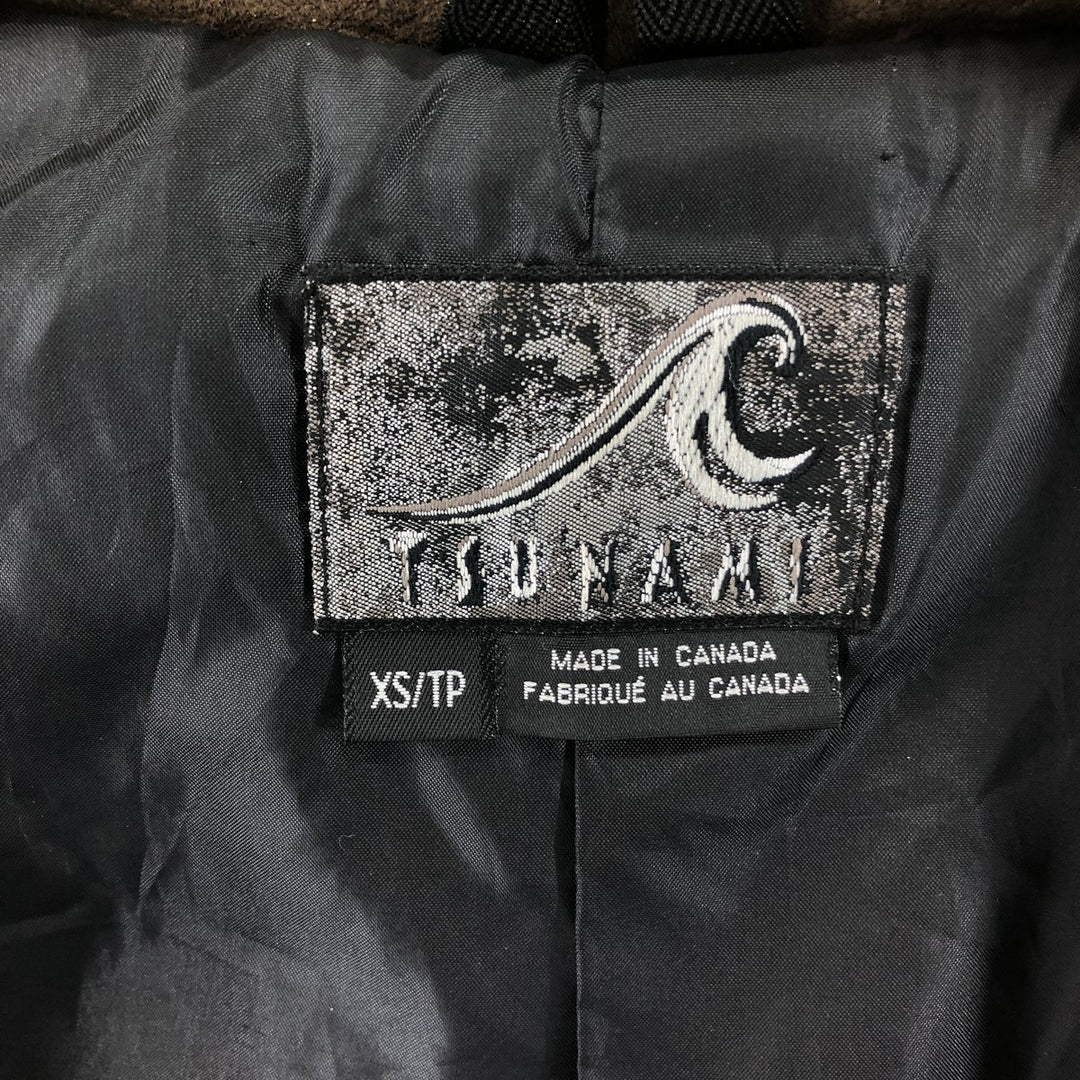 TSUNAMI all-over horse print fleece jacket made in Canada, women's size XS /eaa505816