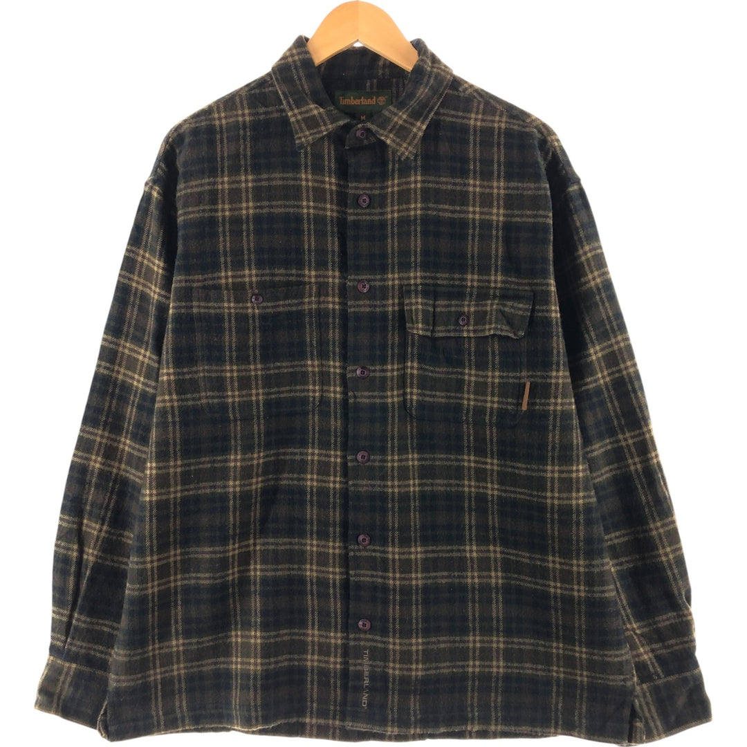 90s~00'S Timberland Check Pattern Wool Box Shirt Men's M size /eaa505863