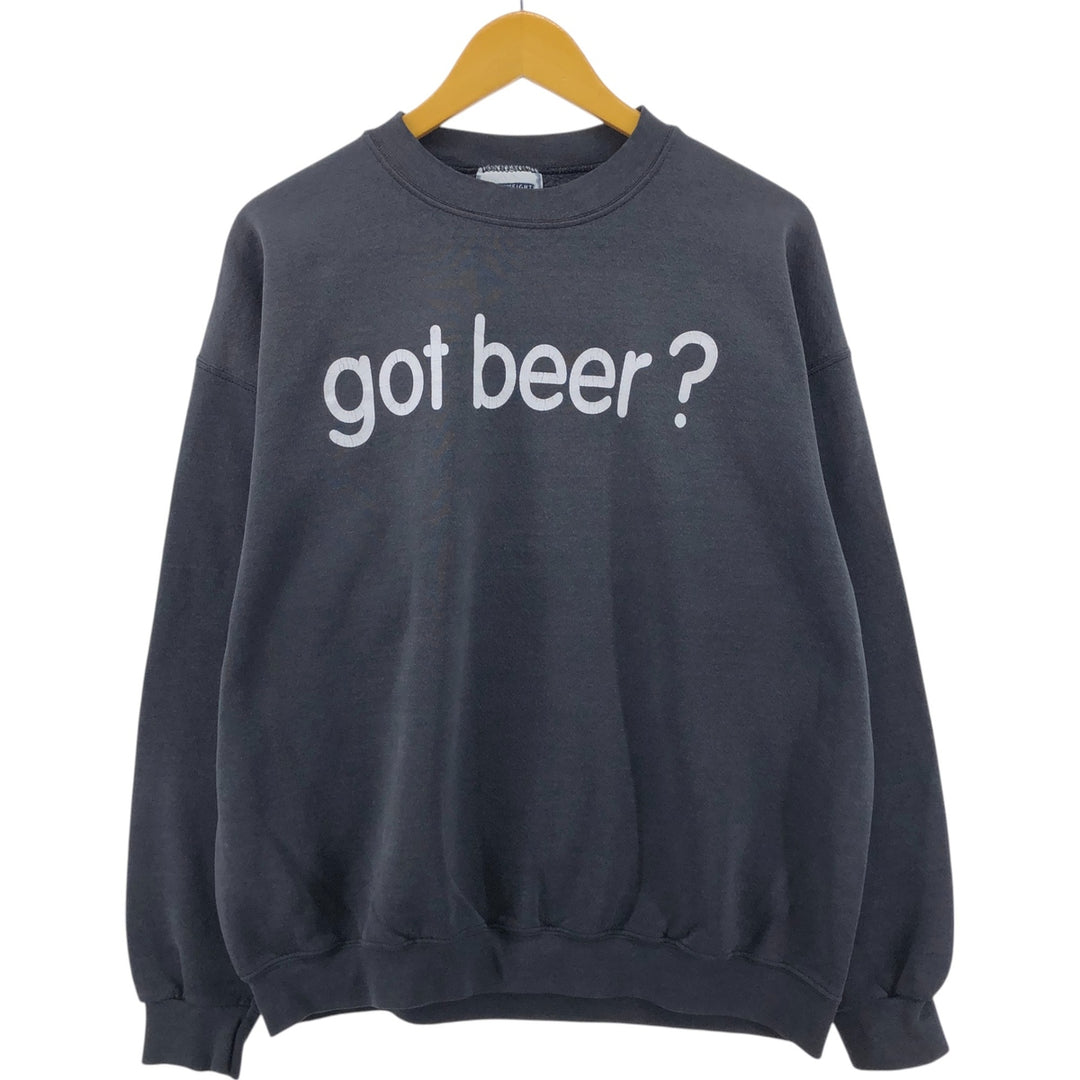 90s~00'S Lee got beer printed sweatshirt, sweatshirt, men's XL equivalent, vintage /eaa505869