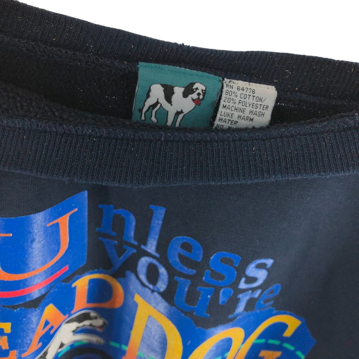 90s~00'S BIG DOGS Printed Sweatshirt Trainer Men's L Size Vintage /eaa505873