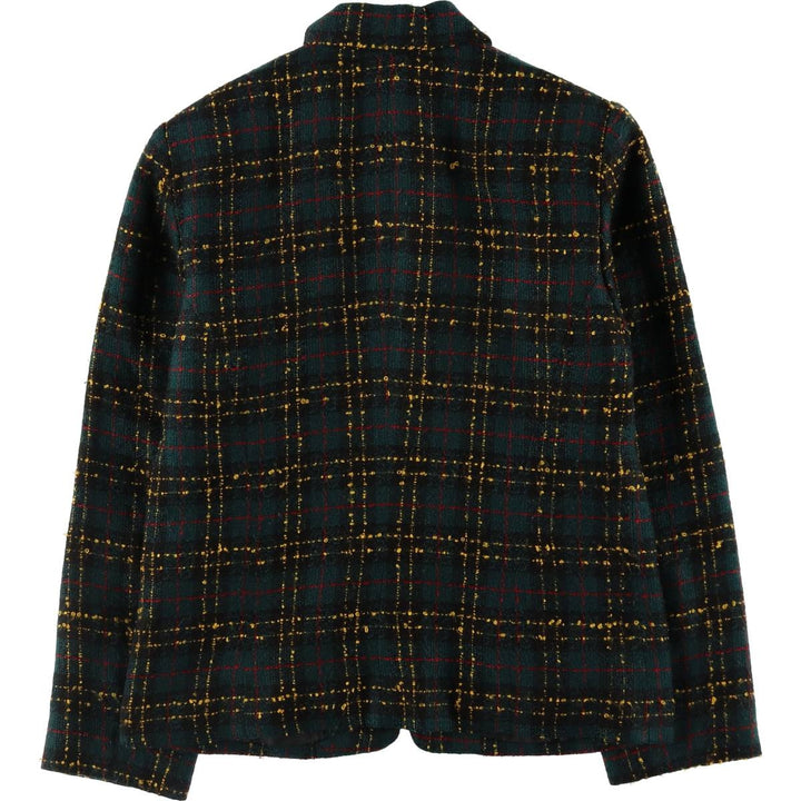 SAG HARBOR Check Pattern Zip-up Jacket Women's M size /eaa505891