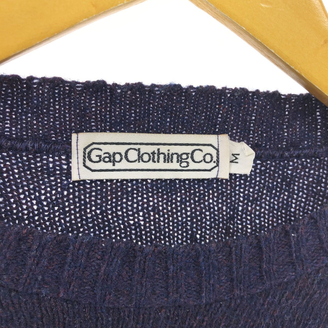 80'S GAP Old Gap Border Pattern Wool Knit Sweater Made in USA Men's M Size Vintage /eaa505904