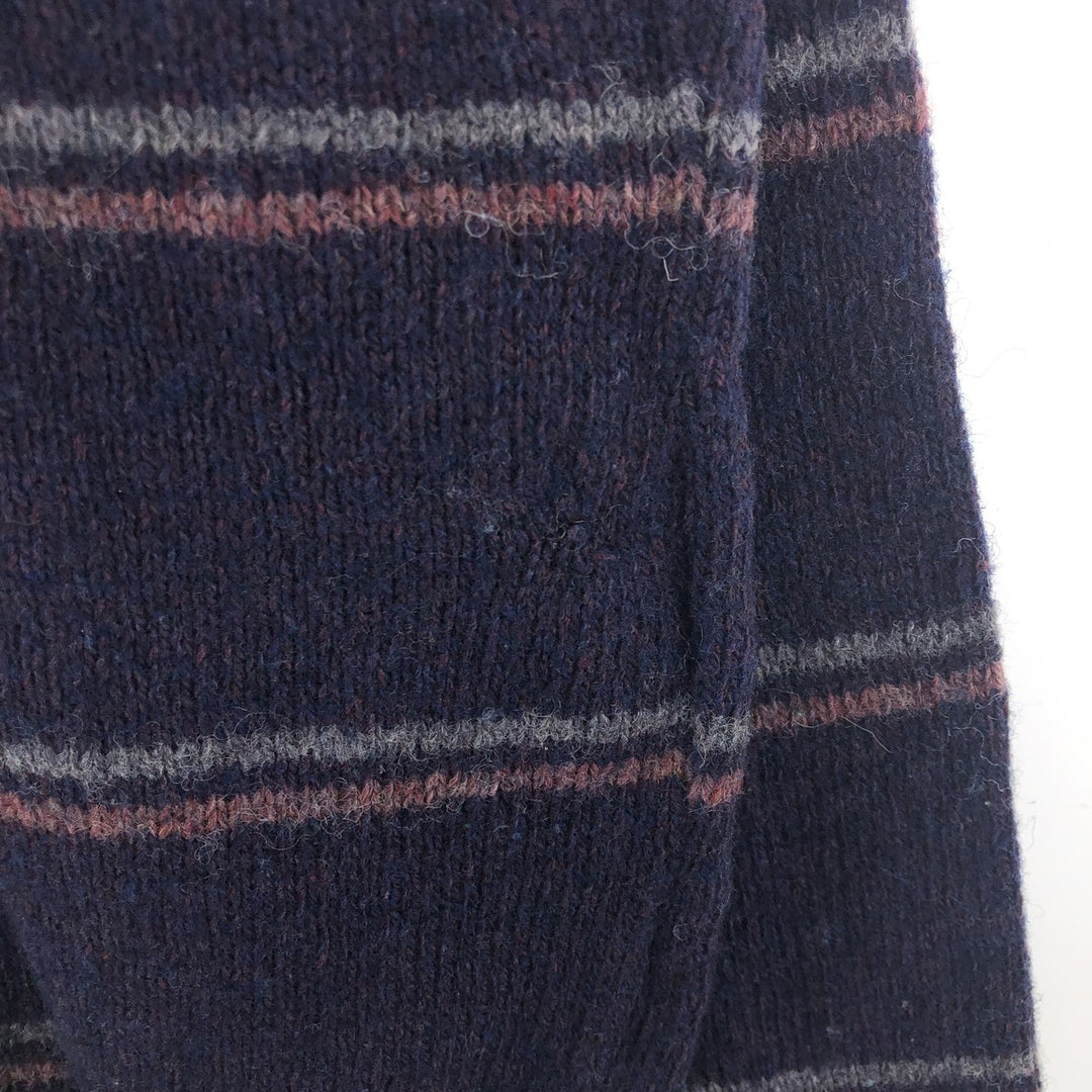 80'S GAP Old Gap Border Pattern Wool Knit Sweater Made in USA Men's M Size Vintage /eaa505904