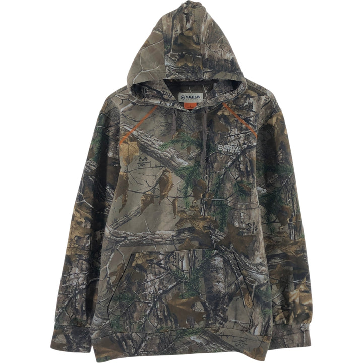 MAGELLAN Camouflage Pattern Real Tree Camo Sweat Pullover Hoodie Men's L size /eaa505950