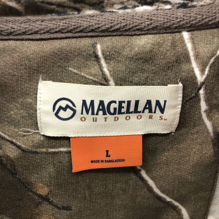 MAGELLAN Camouflage Pattern Real Tree Camo Sweat Pullover Hoodie Men's L size /eaa505950