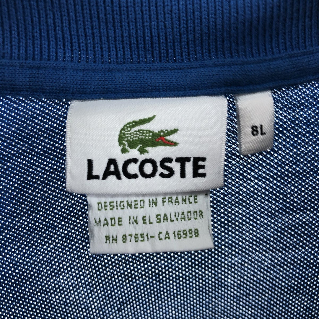 Lacoste LACOSTE French design long sleeve polo shirt 8L Men's XXL equivalent /eaa505988