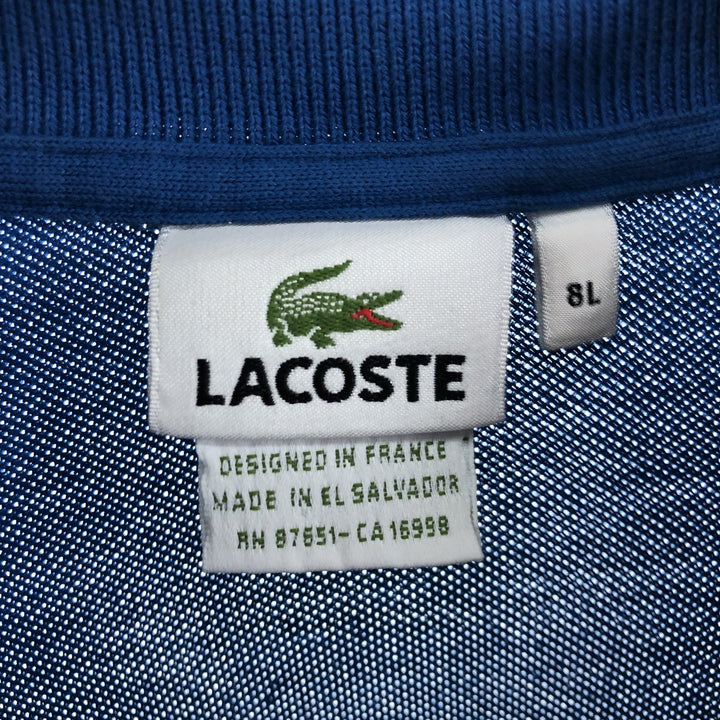 Lacoste LACOSTE French design long sleeve polo shirt 8L Men's XXL equivalent /eaa505988