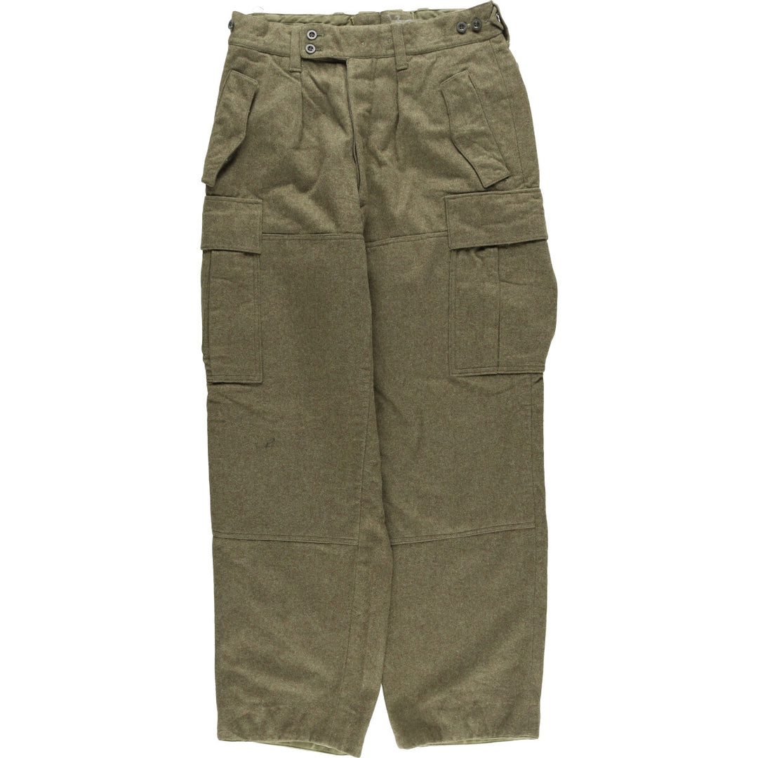 1960'S German military genuine wool cargo pants for men, W30 equivalent, vintage / eaa506030