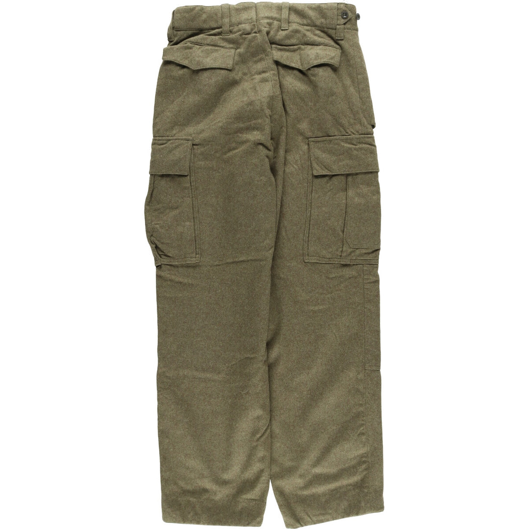 1960'S German military genuine wool cargo pants for men, W30 equivalent, vintage / eaa506030