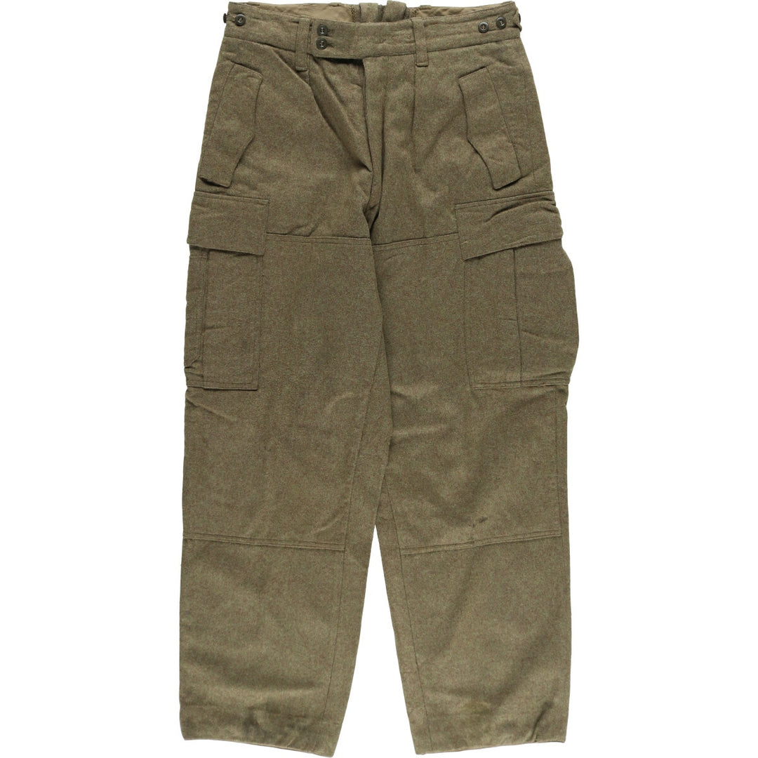 1960'S German military double knee military wool cargo pants 172-78-78 men's w33 equivalent vintage /eaa506034