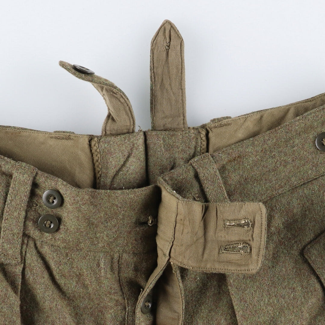 1960'S German military double knee military wool cargo pants 172-78-78 men's w33 equivalent vintage /eaa506034
