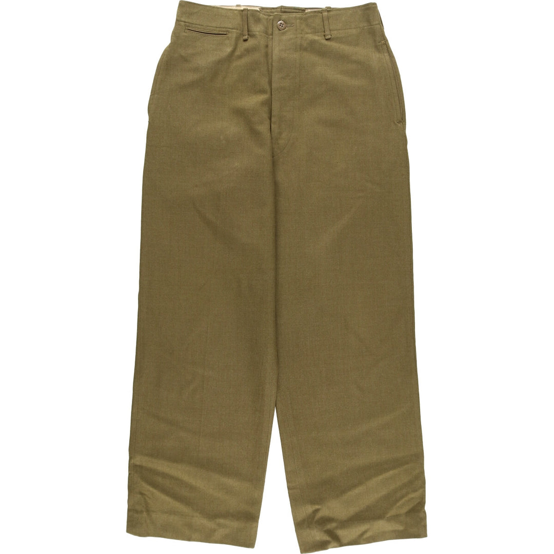 1940'S US military genuine military wool pants trousers made in USA WAIST 31 INSEAM 31 men's w31 equivalent vintage /eaa506039