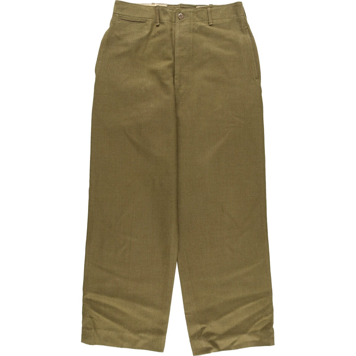 1940'S US military genuine military wool pants trousers made in USA WAIST 31 INSEAM 31 men's w31 equivalent vintage /eaa506039