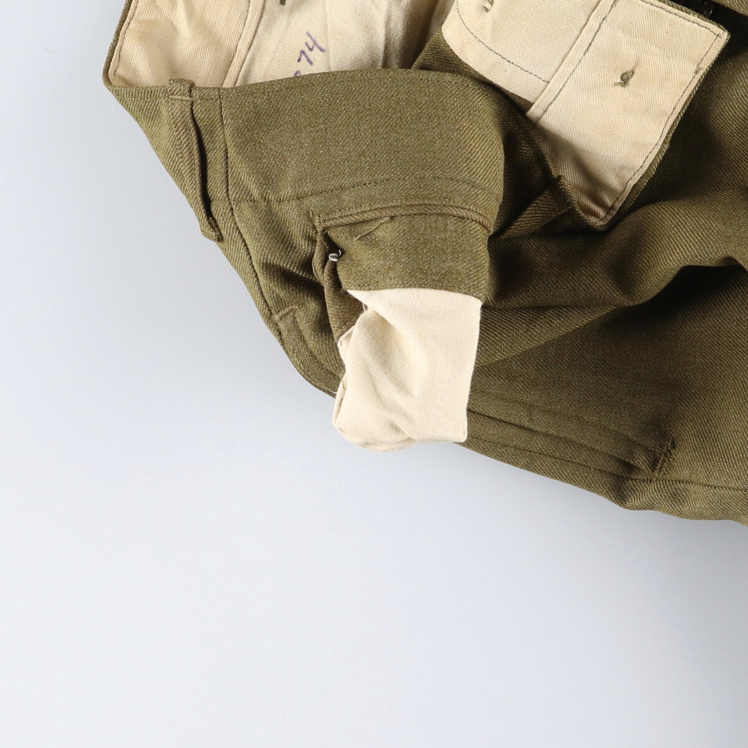 1940'S US military genuine military wool pants trousers made in USA WAIST 31 INSEAM 31 men's w31 equivalent vintage /eaa506039