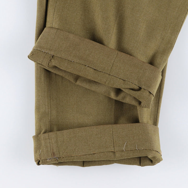 1940'S US military genuine military wool pants trousers made in USA WAIST 31 INSEAM 31 men's w31 equivalent vintage /eaa506039