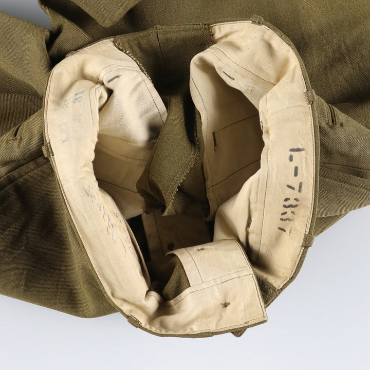 1940'S US military genuine military wool pants trousers made in USA WAIST 31 INSEAM 31 men's w31 equivalent vintage /eaa506039