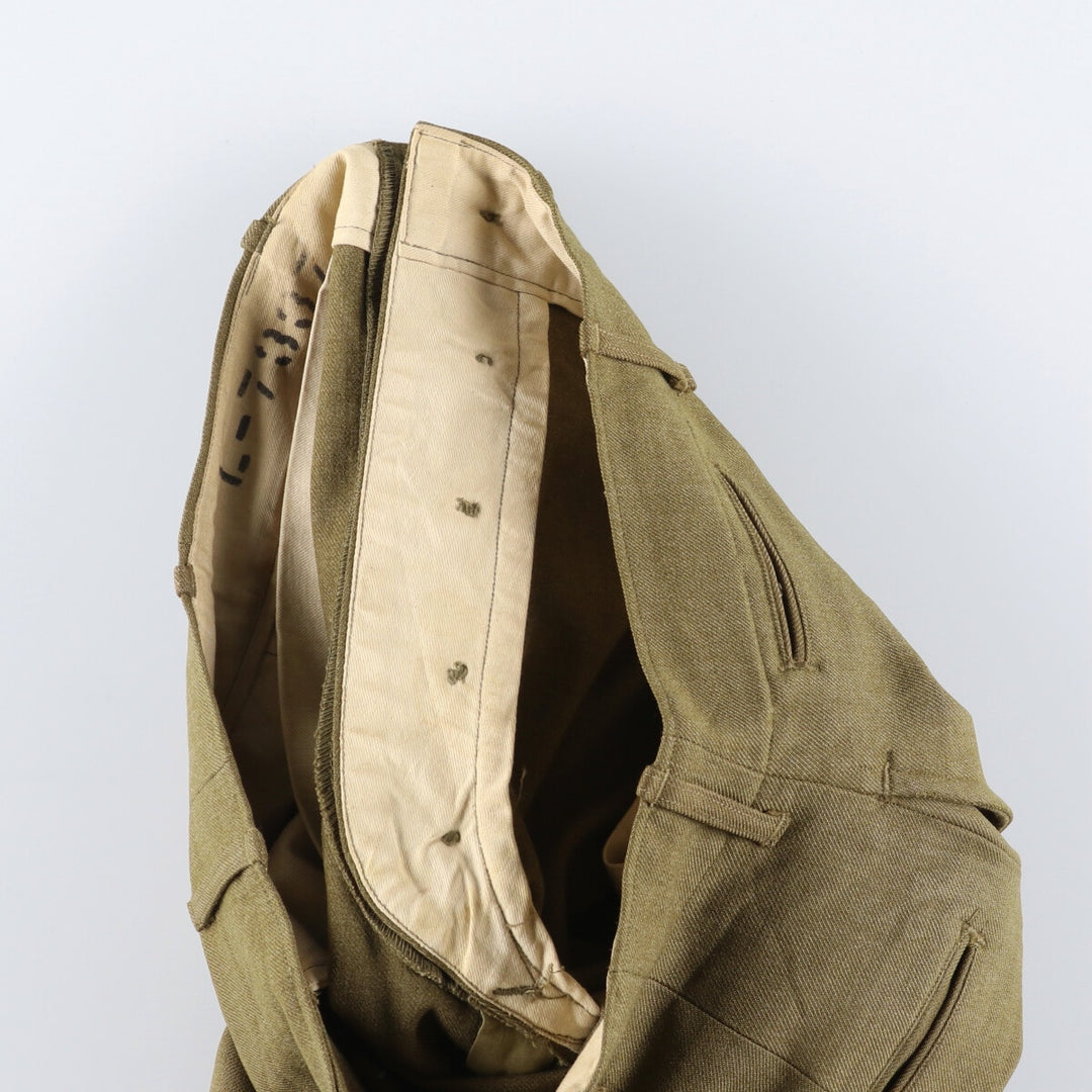 1940'S US military genuine military wool pants trousers made in USA WAIST 31 INSEAM 31 men's w31 equivalent vintage /eaa506039