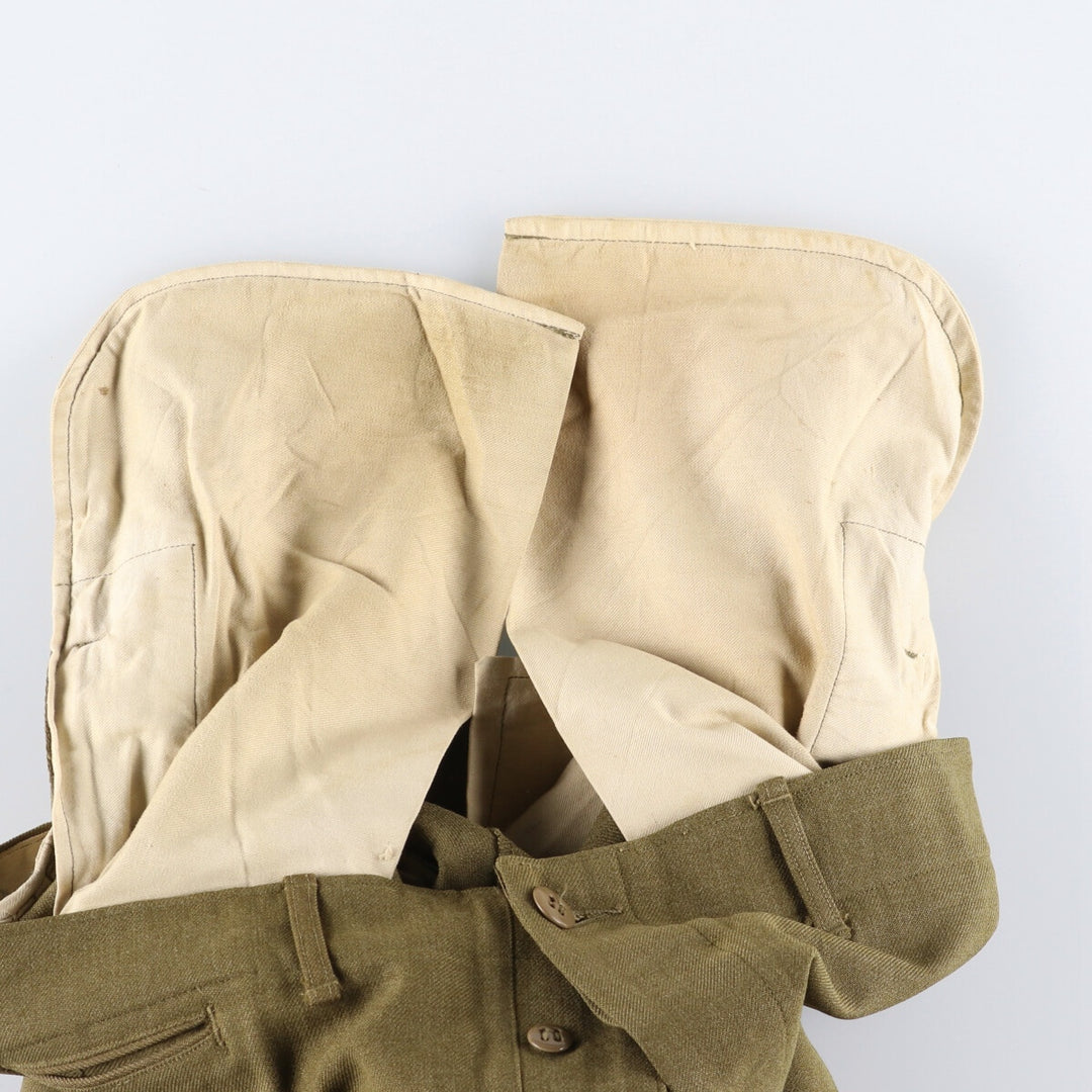 1940'S US military genuine military wool pants trousers made in USA WAIST 31 INSEAM 31 men's w31 equivalent vintage /eaa506039