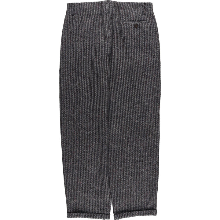 70s~80'S RIORDA Color Nep One-pleat Wool Pants Slacks Made in Italy Men's W34 Vintage /eaa506046