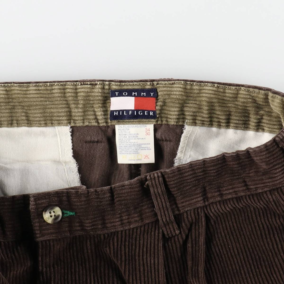 90s~ Tommy Hilfiger Two-pleat Corduroy Pants Men's W33 Vintage / eaa506063