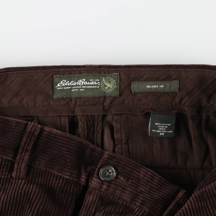 Eddie Bauer RELAXED FIT Wide Rib Corduroy Pants Men's W34 equivalent / eaa506071