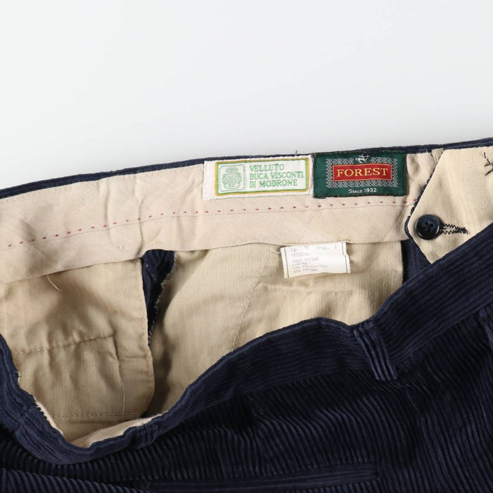 ~90'S FOREST One-tuck wide rib corduroy pants for men, W35 equivalent, vintage / eaa506072