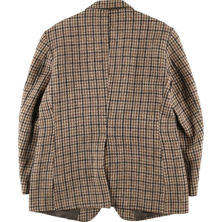 80'S Grendale Harris Tweed Gun Club Check Wool Tailored Jacket Men's L Size Vintage /eaa506122