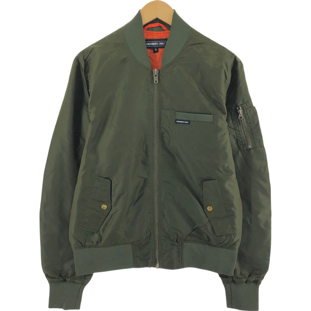 Civilian goods Members Only MEMBERS ONLY MA-1 type military flight jacket Men's M equivalent /eaa506134