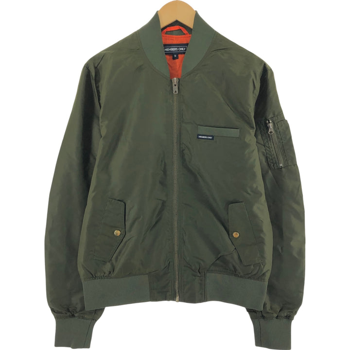 Civilian goods Members Only MEMBERS ONLY MA-1 type military flight jacket Men's M equivalent /eaa506134