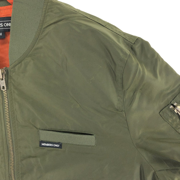 Civilian goods Members Only MEMBERS ONLY MA-1 type military flight jacket Men's M equivalent /eaa506134