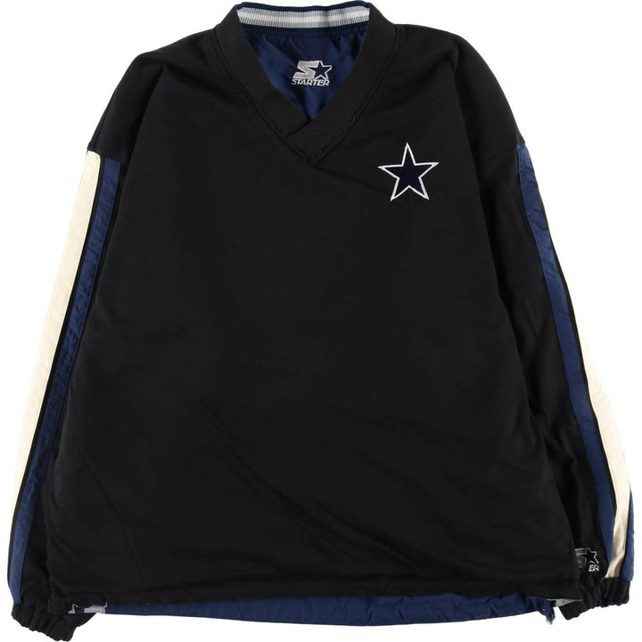 90'S Starter NFL Dallas Cowboys reversible V-neck nylon pullover, men's XL equivalent /eaa506152