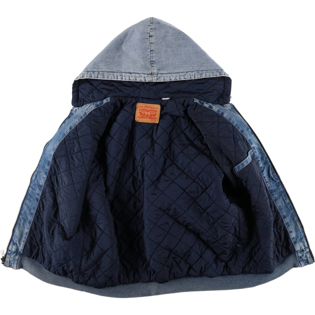 Levi's Padded Denim Parka, Men's Size L unclear blue type Vintage Second Hand