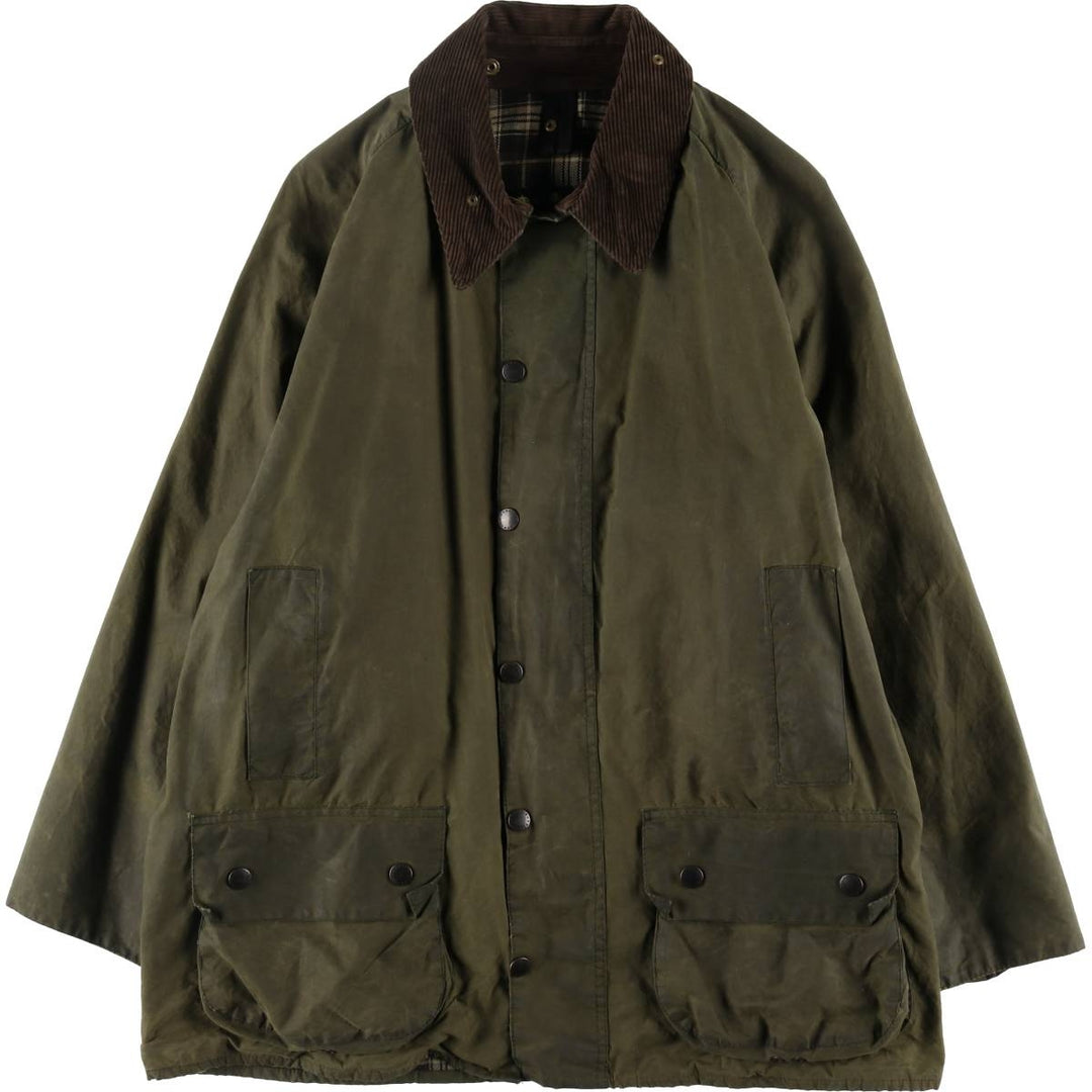 80s-90'S Barbour BEAUFORT Beaufort Old 3 Warrant Oiled Hunting Jacket Made in England Men's L size /eaa506201