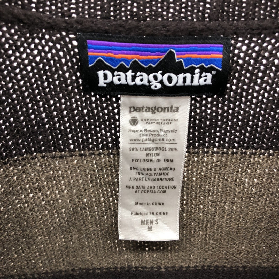 Patagonia 50305FA13 Border Pattern Lambswool Knit Sweater Men's M size / eaa506246