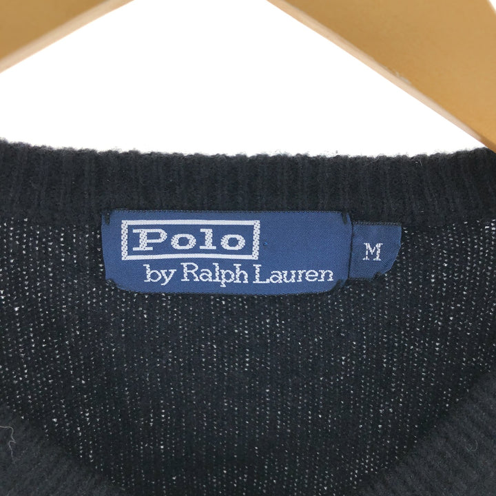 Ralph Lauren POLO by Ralph Lauren V-neck wool knit sweater, men's size M / eaa506255
