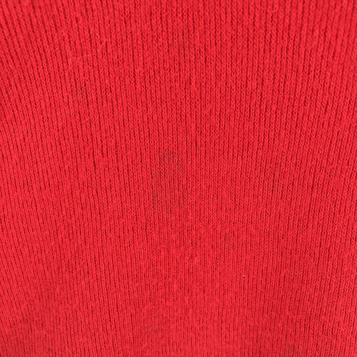 Vintage 70s-80'S acrylic knit sweater, size M, men's Oron Acrylic red type Vintage Second Hand