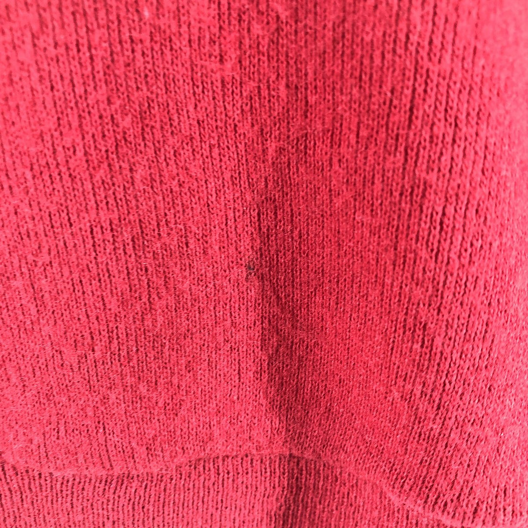 Vintage 70s-80'S acrylic knit sweater, size M, men's Oron Acrylic red type Vintage Second Hand