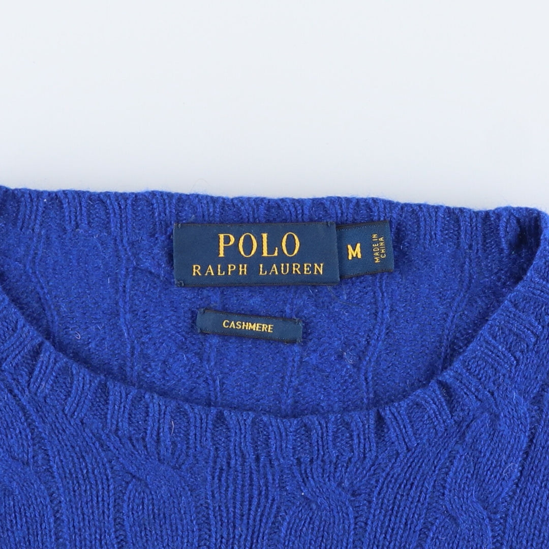 Ralph Lauren POLO RALPH LAUREN Cable knit cashmere knit sweater Women's M size / eaa506339