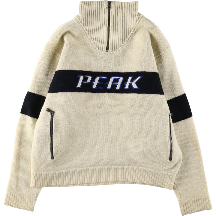 Peak performance Lined wool knit half zip sweater Women's M size / eaa506342