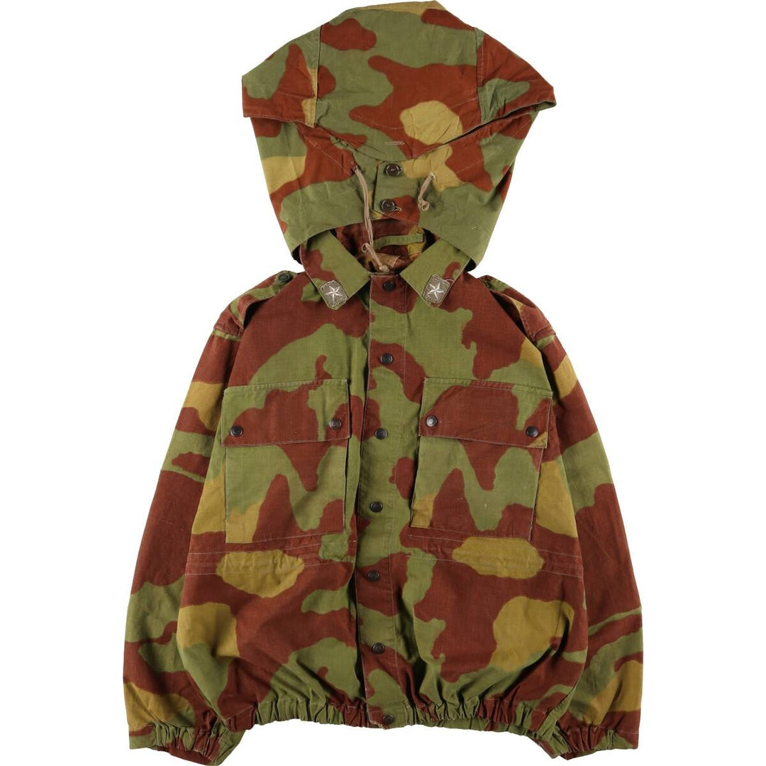 Italian Army Camouflage Pattern San Marco Camo Hooded Military Combat Jacket Men's Size L /eaa506405