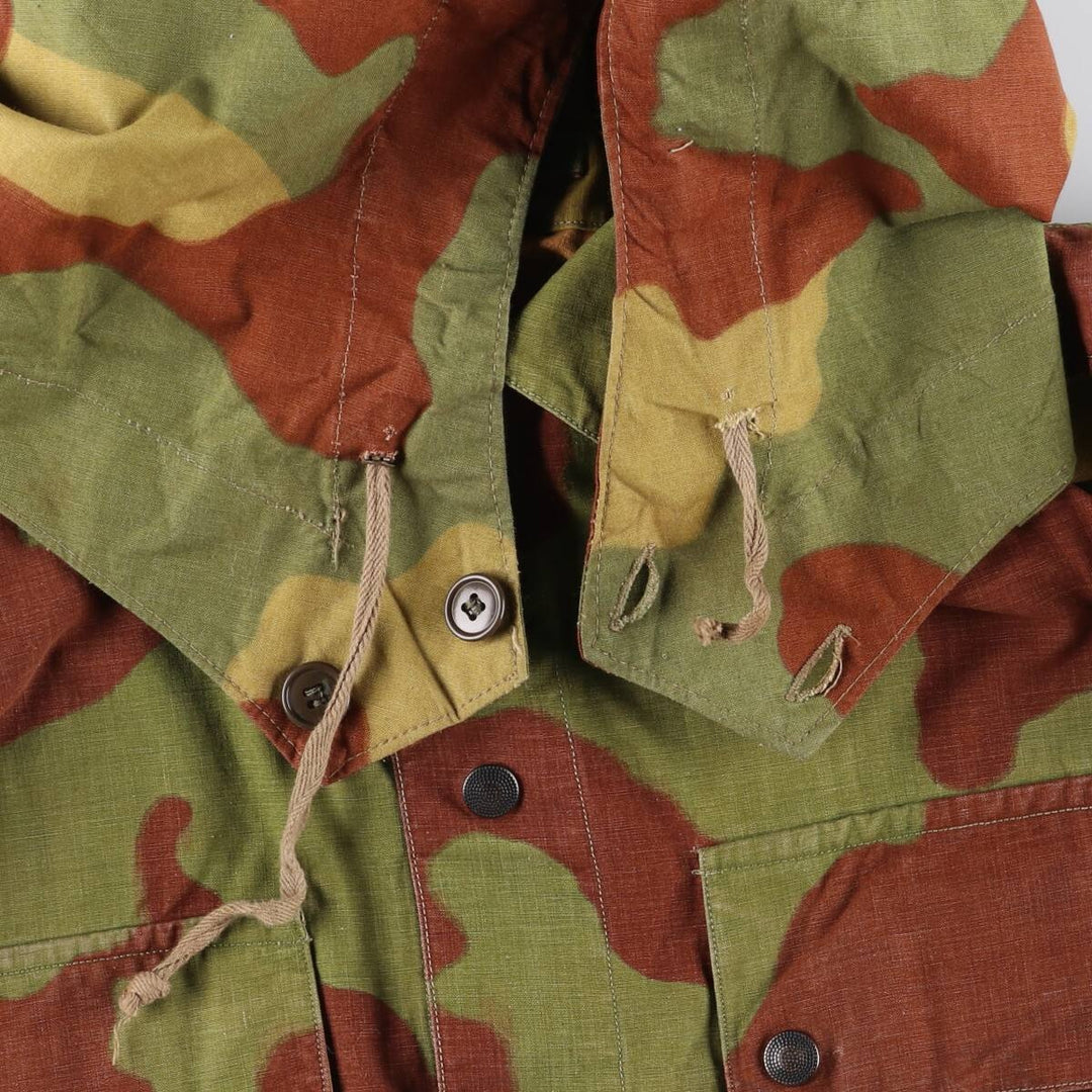 Italian Army Camouflage Pattern San Marco Camo Hooded Military Combat Jacket Men's Size L /eaa506405