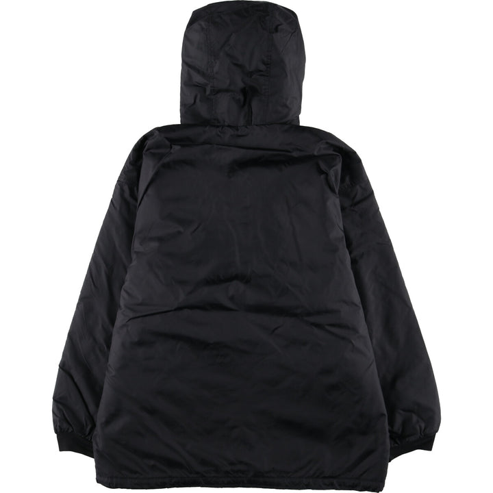 90'S Nike reversible half-zip puffer jacket, men's size small, vintage polyester black type Vintage Second Hand